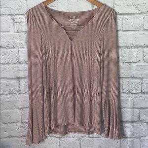 Soft and Sexy American Eagle Bell Long Sleeve Top